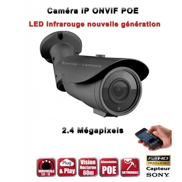 EC-C5MP TUBES Anti-Vandal IP ONVIF 1080P CMOS 2 Mega-Pixels IP66