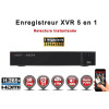 Enregistreur numérique 5 en 1 XVR AHD CVI TVI IP 8 canaux H265+ 5MP 4MP 1080P FULL HD / Ref : EC-XVR8-1080PH265