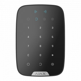 Clavier sans fil avec lecteur carte/tag pour alarme HUB 2 AJAX - Ref : KeyPadPlus - Noir