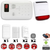 Système d'alarme sans fil GSM immunité animaux + sirène flash solaire avec batterie CHUANGO O3 / G5 / S5