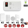 Système d'alarme sans fil GSM immunité animaux : VOL + INCENDIE CHUANGO O3 / G5 / S5