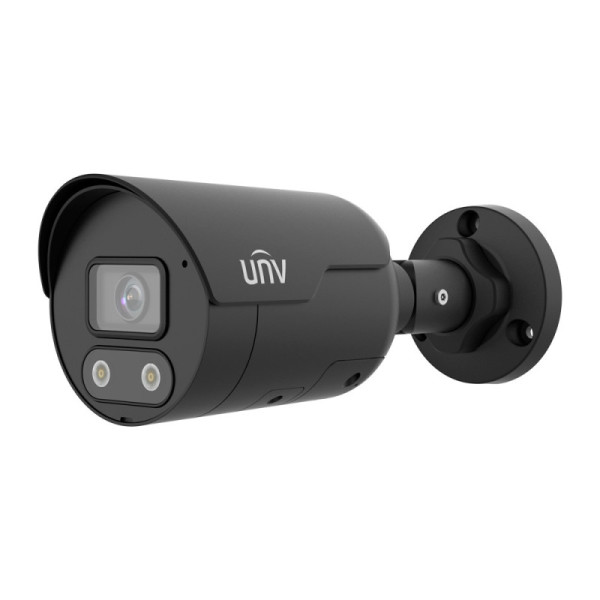 Caméra IP Uniview tube UV-IPC2122LE-ADF28KMC-WL-BLACK - 2MP FULL HD 1080P H265+ - Objectif 2.8mm - Vision Nocturne 30m - PoE & O