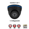  Mini Dôme 4 en 1 Anti-vandal : HD 720P 1MP CMOS IR 20m / Ref : EC-AHDD4i1 Noir - Caméra de Vidéo surveillance