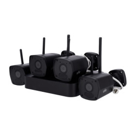 Kit Vidéo Surveillance PRO IP Uniview : 4X Caméras Tubes WIFI IR 30M Full HD 1080P + Enregistreur NVR 4 canaux WIFI 1000 Go