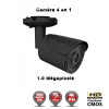  TUBE 4 EN 1 ANTI-VANDAL : HD 720P 1MP CMOS IR 20M / REF : EC-AHDC4I1 NOIR - CAMÉRA DE VIDÉO SURVEILLANCE