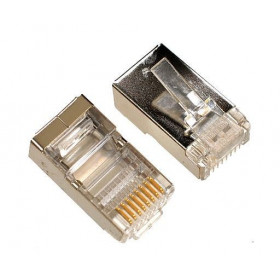 Plug mâle RJ45 catégorie 6 blindé (10 pièces)