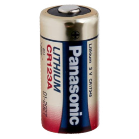 Lot de 5 Pile CR123A Lithium longue durée