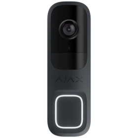 Portier vidéo WiFi AJAX couleur graphite pour alarme AJAX HUB 2 - Ref : AJ-DOORBELL-GRA