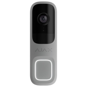 Portier vidéo WiFi AJAX couleur grise pour alarme AJAX HUB 2 - Ref : AJ-DOORBELL-GREY