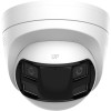 Caméra IP Dôme anti-vandal LED 30M Grand Angle 180° ONVIF POE 6 MegaPixels H265+ HIKVISION - DS-2CD1363G2P-LIUF/SL