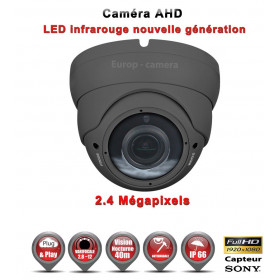 Dôme AHD / CVI / TVI Capteur SONY 2.1MP FULL HD 1080P IR 35m étanche réf: EC-AHDD30FHD - caméra vidéo surveillance