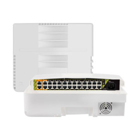 Switch ethernet POE 26 ports (24 + 2) pour extérieur