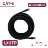 Câbles ethernet RJ45 20M Extérieur Compatible PoE