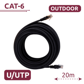 Câbles ethernet RJ45 20M Extérieur Compatible PoE