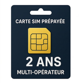 Carte SIM M2M Prépayée 2 An - Multi-opérateur Europe