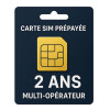 Carte SIM M2M Prépayée 2 An - Multi-opérateur Europe