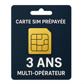 Carte SIM M2M Prépayée 3 Ans - Multi-opérateur Europe