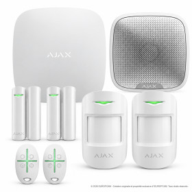 Alarme maison sans fil AJAX Kit n°8 Blanc