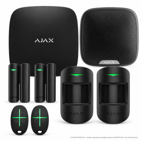 Alarme maison sans fil AJAX Kit n°8 - Noir