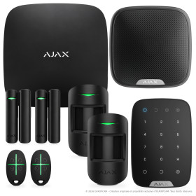 Alarme maison sans fil AJAX Kit n°10 - Noir
