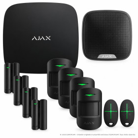 Alarme maison sans fil AJAX Kit n°14 - Noir