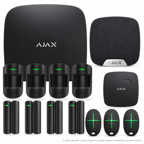 Alarme maison sans fil AJAX Kit n°15 - Noir