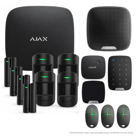 Alarme maison sans fil AJAX Kit n°19 - Noir