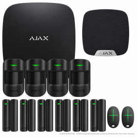 Alarme maison sans fil AJAX Kit n°20 - Noir