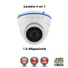  Mini Dôme 4 en 1 Anti-vandal : HD 720P 1MP CMOS IR 20m / Ref : EC-AHDD4i1B Blanc - Caméra de Vidéo surveillance