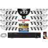 Kit Vidéo Surveillance PRO IP : 32x Caméras POE Tubes AUTOZOOM X5 IR 60M SONY 1080P + Enregistreur NVR 36 canaux H265+ 3000 Go