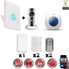Kit Alarme IP WIFI sans fil + Caméra WIFI HD + sirène flash intérieure CHUANGO