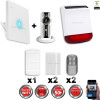 Kit Alarme IP WIFI sans fil + Caméra WIFI HD + sirène flash solaire CHUANGO