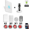 Kit Alarme IP WIFI sans fil + Caméra WIFI HD CHUANGO + Incendie