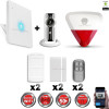 Kit Alarme IP WIFI sans fil + Caméra WIFI HD + sirène flash intérieure extérieure CHUANGO