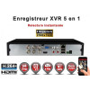 Enregistreur numérique 5 en 1 XVR AHD CVI TVI IP 4 canaux H265+ 5MP 4MP 1080P FULL HD / Ref : EC-XVRAHD41080
