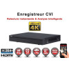 Enregistreur numérique 3 en 1 CVI Analogique IP 8 canaux H264+ 8 MegaPixels UHD 4K / Ref : EC-DVRCVI4K8
