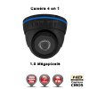 Mini Dôme 4 en 1 Anti-vandal : HD 720P 1MP CMOS IR 20m / Ref : EC-AHDD4i1 Noir - Caméra de Vidéo surveillance