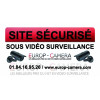 Autocollant Vinyle Site sécurisé sous Vidéo﻿﻿ Surveillance 100 x 50 mm