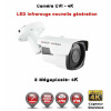 Tube AHD / CVI / TVI Anti-vandal 8 MegaPixels UHD 4K IR 40m étanche réf: EC-EC-XVIC408MP - caméra surveillance