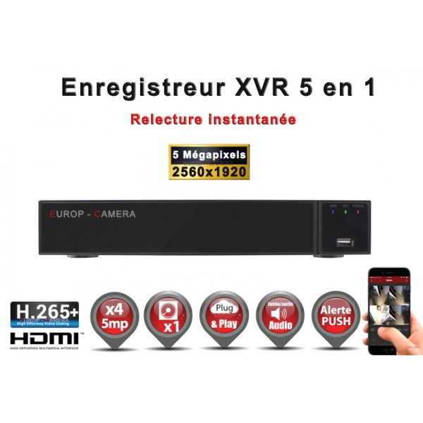 Enregistreur EC-VISION EC-XVR4-1080PH265