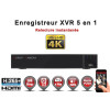 Enregistreur numérique 5 en 1 XVR AHD CVI TVI IP 4 canaux H265+ UHD 4K 8MP 5MP 4MP 1080P / Ref : EC-XVR4-4KH265