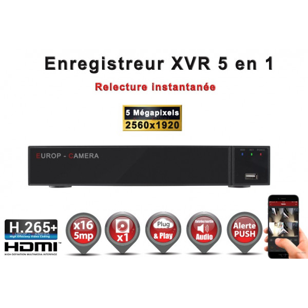 Enregistreur EC-VISION EC-XVR16-1080PH265