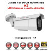 Tube AHD / CVI / TVI Anti-vandal 8 MegaPixels UHD 4K IR 60m Zoom motorisée X3 étanche réf: EC-XVI4KC60AZ - caméra surveillance 