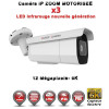 Tube IP Zoom Motorisée X3 anti-vandal IR 60M ONVIF POE SONY 6K UHD 12 MegaPixels / Ref : EC-T12MP60ZM - Caméra surveillance IP