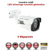 KIT PRO AHD 6 Caméras Tubes IR 40m Capteur SONY FULL HD 1080P + Enregistreur XVR 5MP H265+ 2000 Go / Pack vidéo surveillance