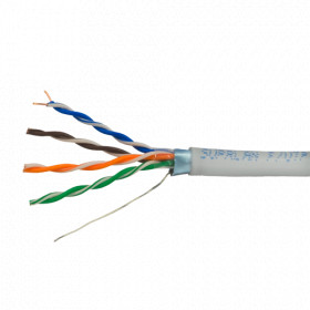 Câble ethernet rj45 Cat 6E FTP blindé dévidoir de 305m