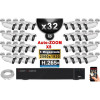 Kit Vidéo Surveillance PRO IP : 32x Caméras POE Tubes AUTOZOOM X5 IR 60M SONY 5 MP + Enregistreur NVR 36 canaux H265+ 3000 Go
