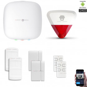 Kit Alarme IP WIFI + GSM sans fil CHUANGO H4 Plus Kit n°3