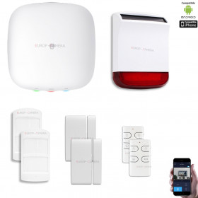 Kit Alarme IP WIFI + GSM sans fil CHUANGO H4 Plus Kit n°4