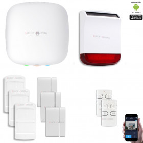 Kit Alarme IP WIFI + GSM sans fil CHUANGO H4 Plus Kit n°6